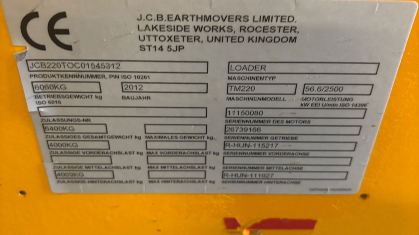 Teleskoplader za tip JCB TM220, Gebrauchtmaschine u Bredebro (Slika 3)