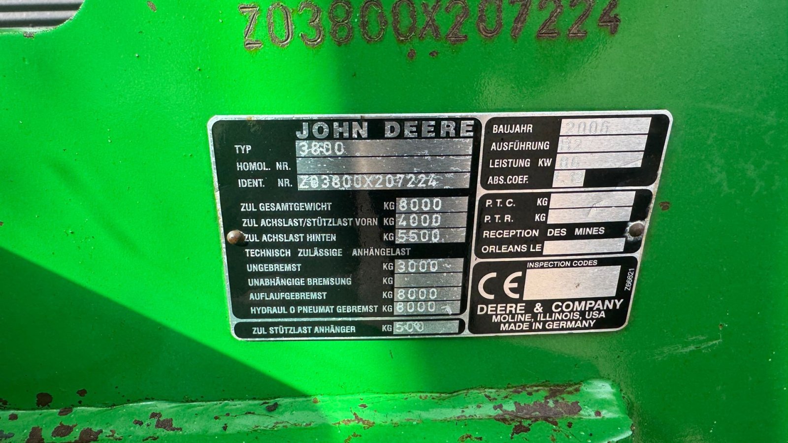 Teleskoplader typu John Deere 3800 Telelæsser, Gebrauchtmaschine v Haderup (Obrázek 25)