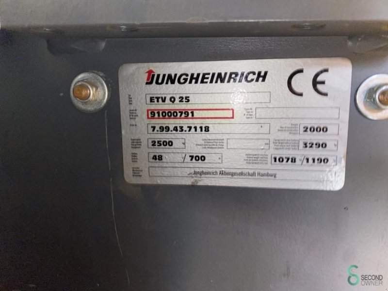 Teleskoplader typu Jungheinrich ETV Q25, Gebrauchtmaschine v Wijchen (Obrázek 9)