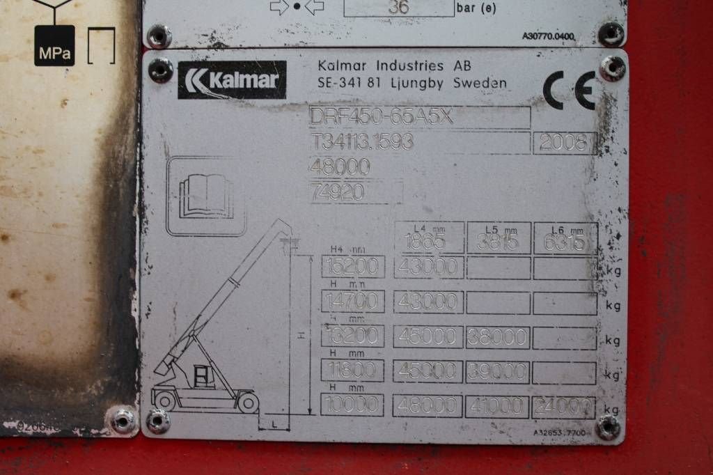 Teleskoplader des Typs Kalmar DRF 450-65 A 5 X WITH MAGNET, Gebrauchtmaschine in Rucphen (Bild 7)