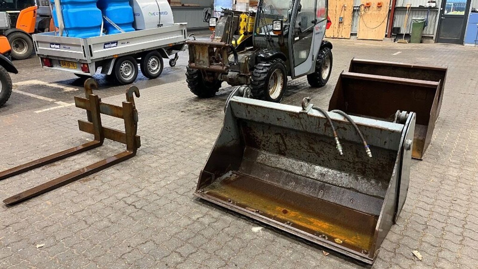 Teleskoplader typu Kramer 1245 Allrad  med 3-1 skovl, 2 stk. læsseskovl samt pallegafler., Gebrauchtmaschine v Rødovre (Obrázek 2)