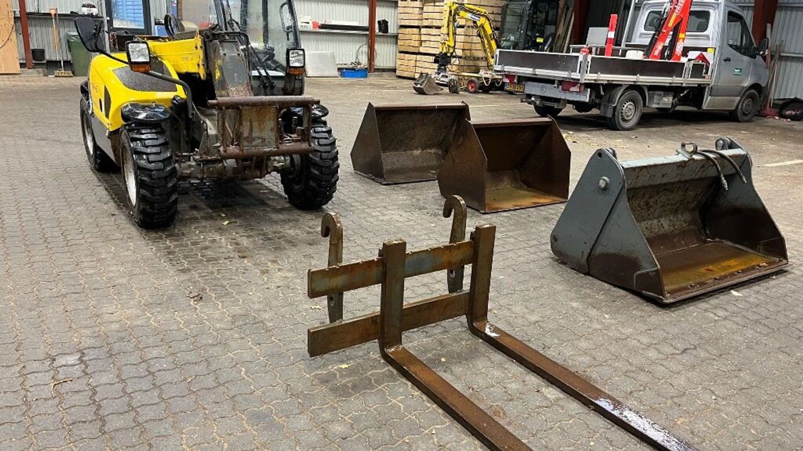 Teleskoplader typu Kramer 1245 Allrad  med 3-1 skovl, 2 stk. læsseskovl samt pallegafler., Gebrauchtmaschine v Rødovre (Obrázek 3)