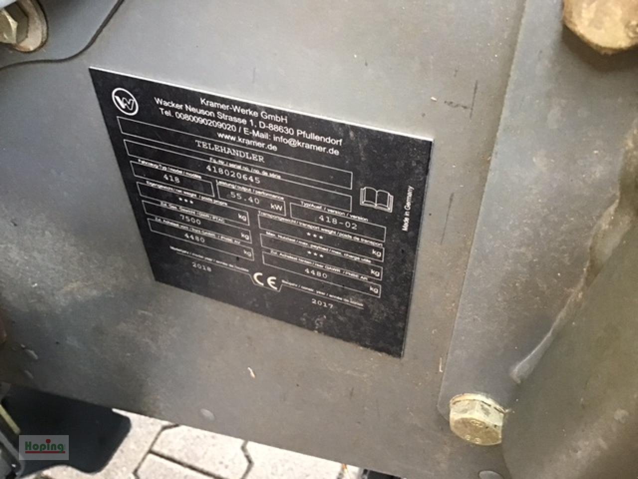 Teleskoplader typu Kramer 2706, Gebrauchtmaschine v Bakum (Obrázek 10)