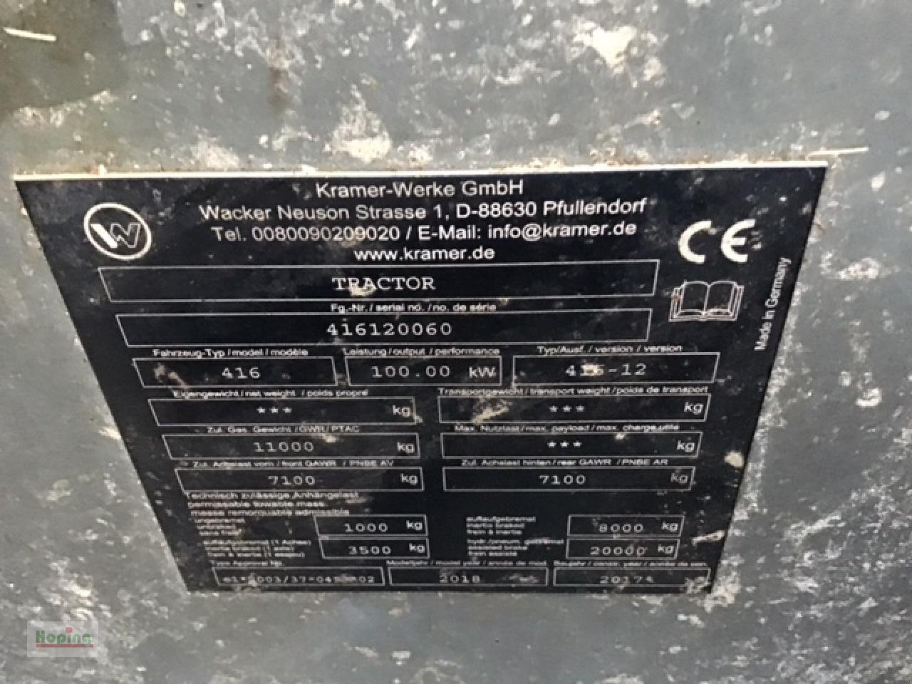 Teleskoplader typu Kramer 4407, Gebrauchtmaschine v Bakum (Obrázek 11)