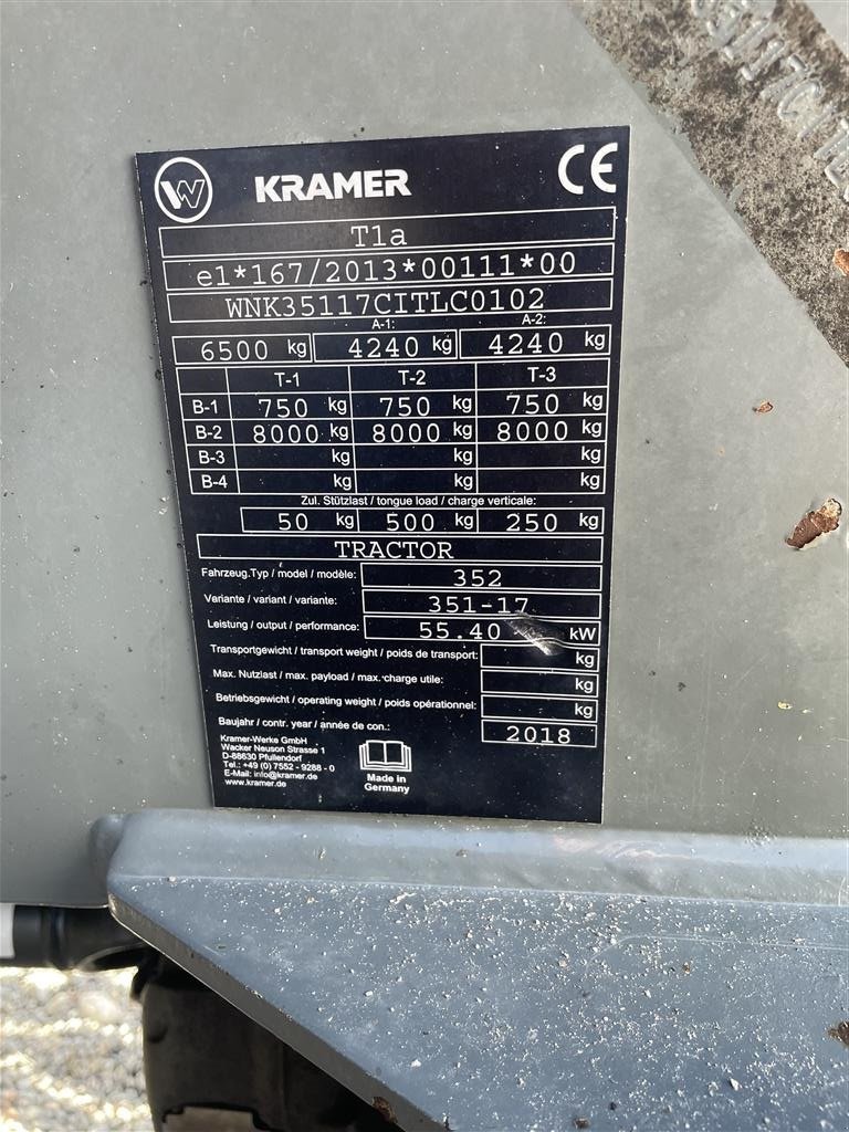 Teleskoplader typu Kramer KL30.8T med skovl , pallegafler, overfaldsgreb, Gebrauchtmaschine v Hobro (Obrázek 5)