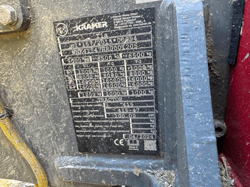Teleskoplader Türe ait Kramer KT 407, Gebrauchtmaschine içinde Richebourg (resim 7)