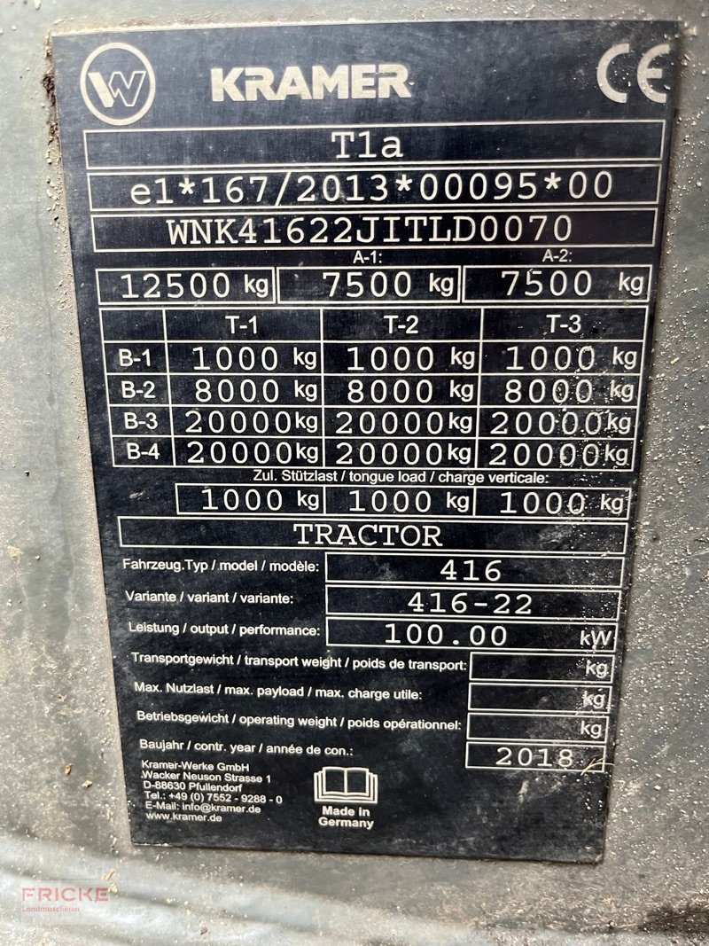 Teleskoplader typu Kramer KT 447, Gebrauchtmaschine w Bockel - Gyhum (Zdjęcie 4)