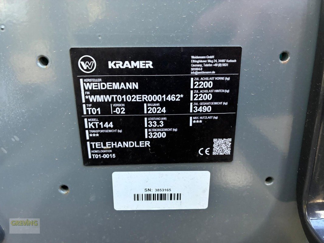 Teleskoplader des Typs Kramer KT144, Gebrauchtmaschine in Ahaus (Bild 11)