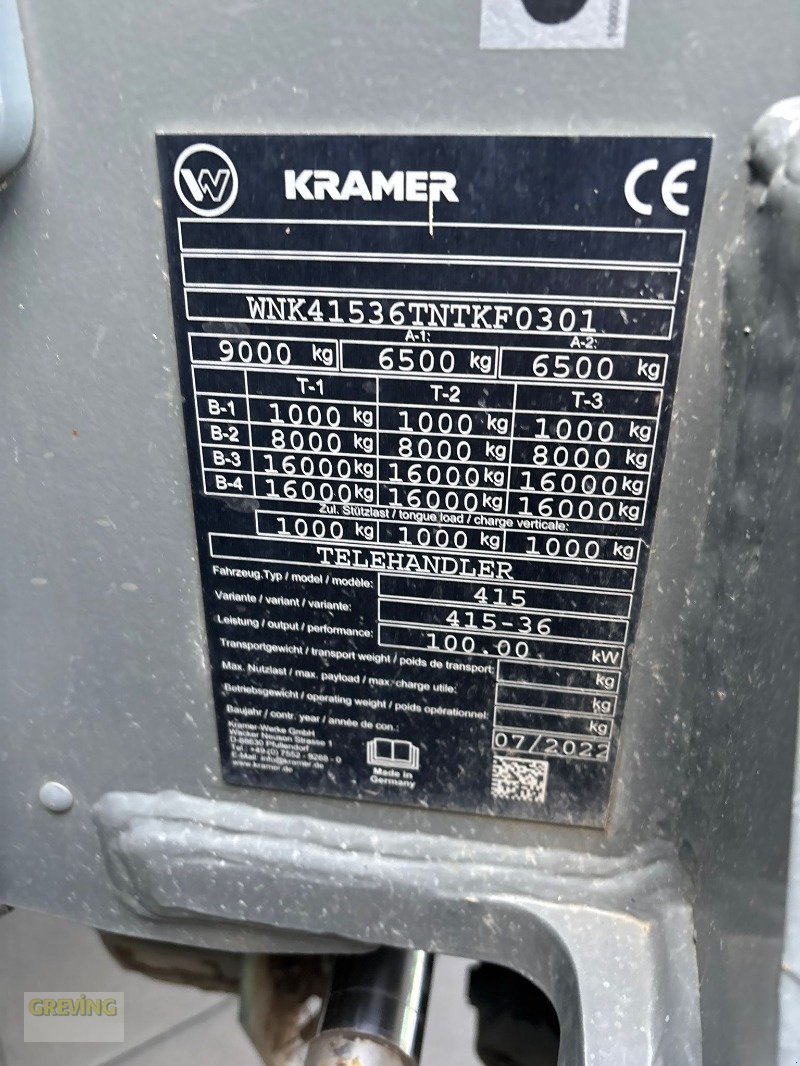 Teleskoplader des Typs Kramer KT357, Neumaschine in Heiden (Bild 11)