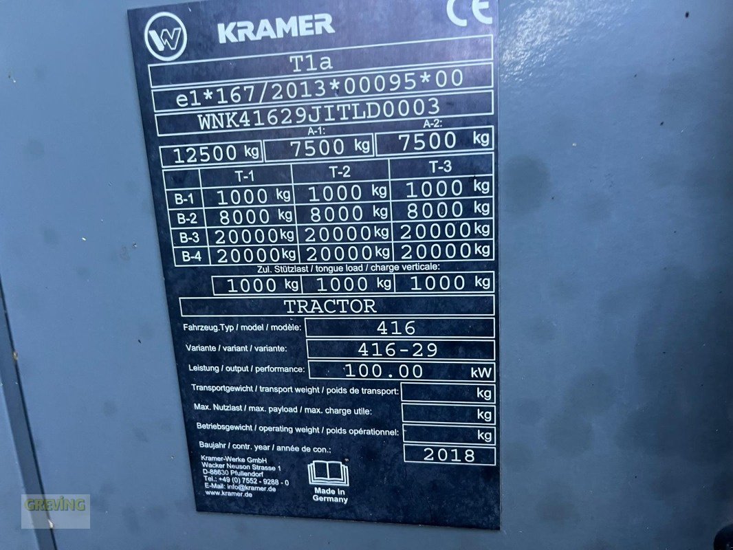 Teleskoplader типа Kramer KT429, Gebrauchtmaschine в Ahaus (Фотография 14)