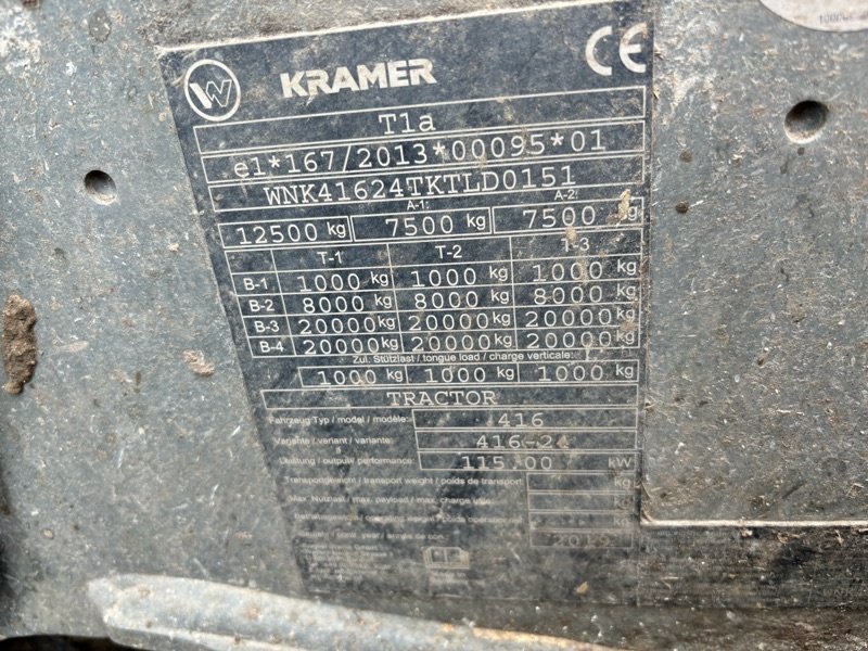 Teleskoplader typu Kramer KT557 T4, Gebrauchtmaschine v Plau am See / OT Klebe (Obrázek 10)