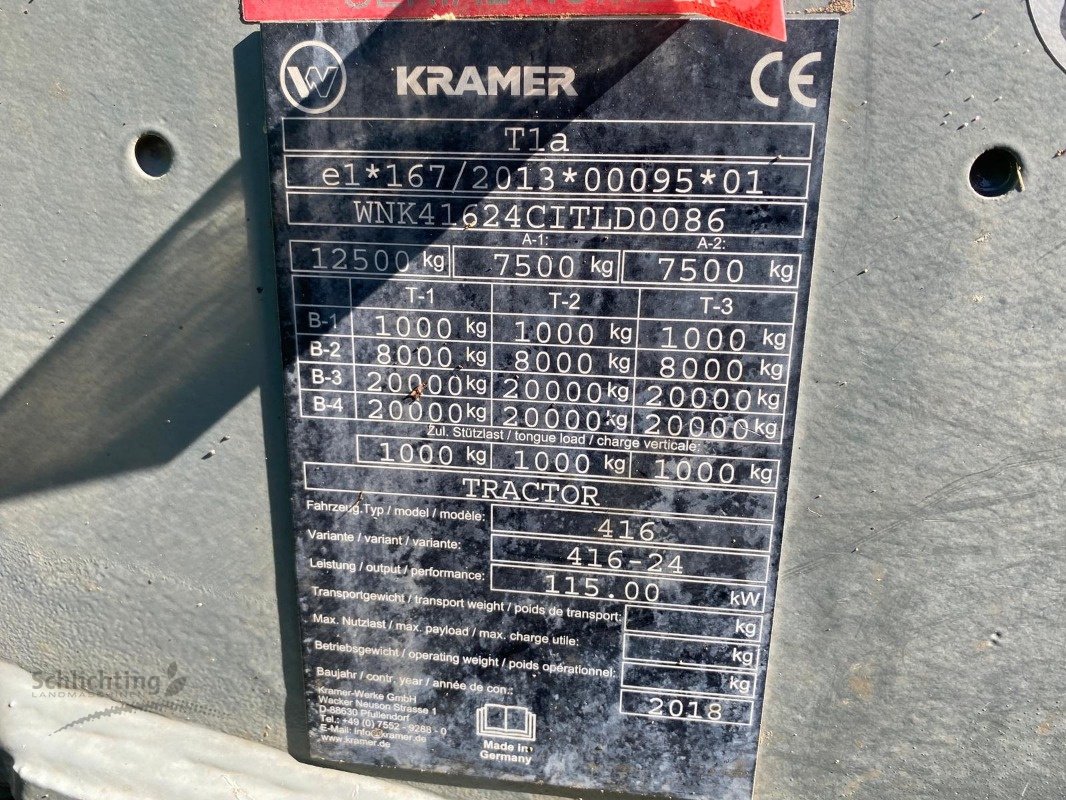 Teleskoplader типа Kramer KT557 T4, Gebrauchtmaschine в Soltau (Фотография 19)
