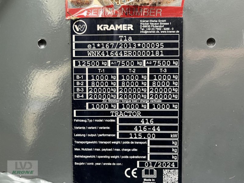 Teleskoplader of the type Kramer KT557, Gebrauchtmaschine in Spelle (Picture 18)