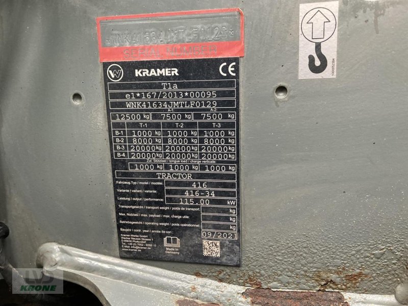 Teleskoplader of the type Kramer KT557, Gebrauchtmaschine in Spelle (Picture 12)