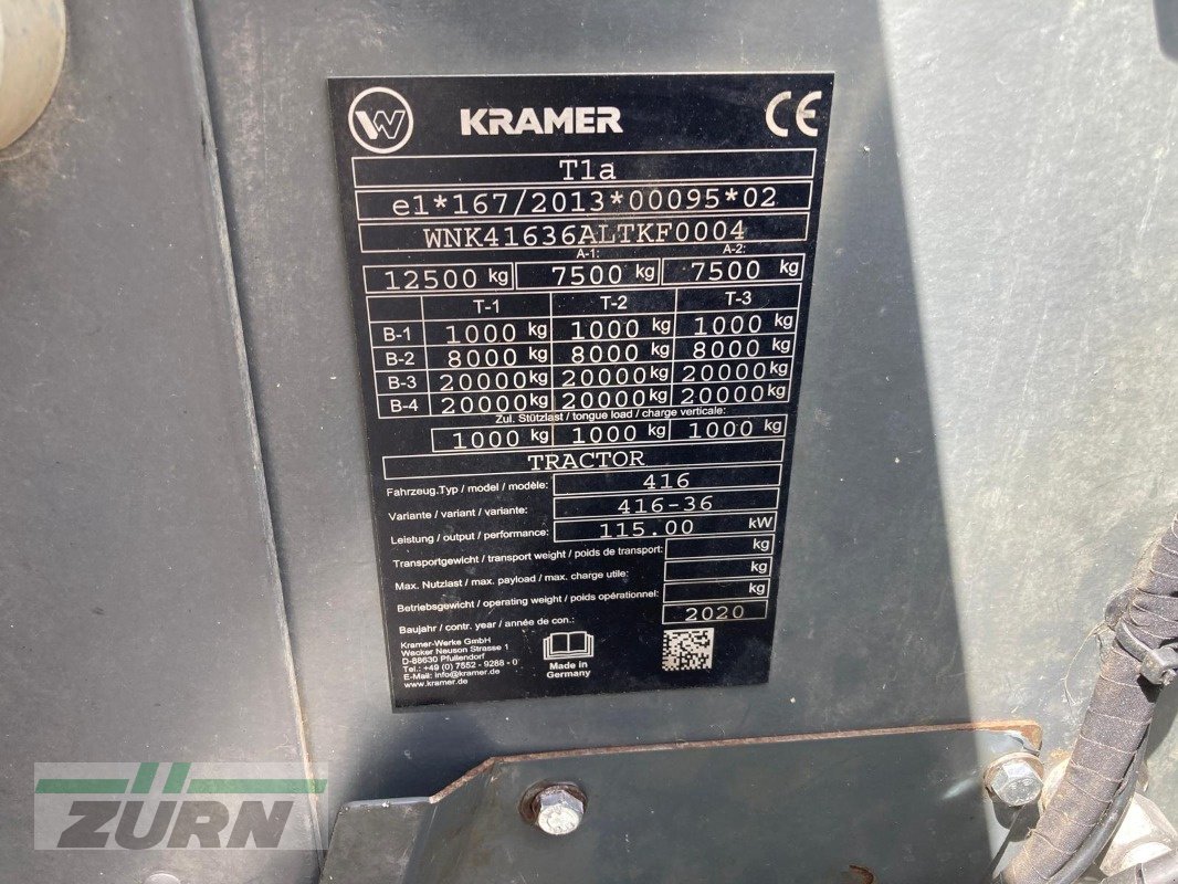 Teleskoplader of the type Kramer KT559, Gebrauchtmaschine in Kanzach (Picture 23)