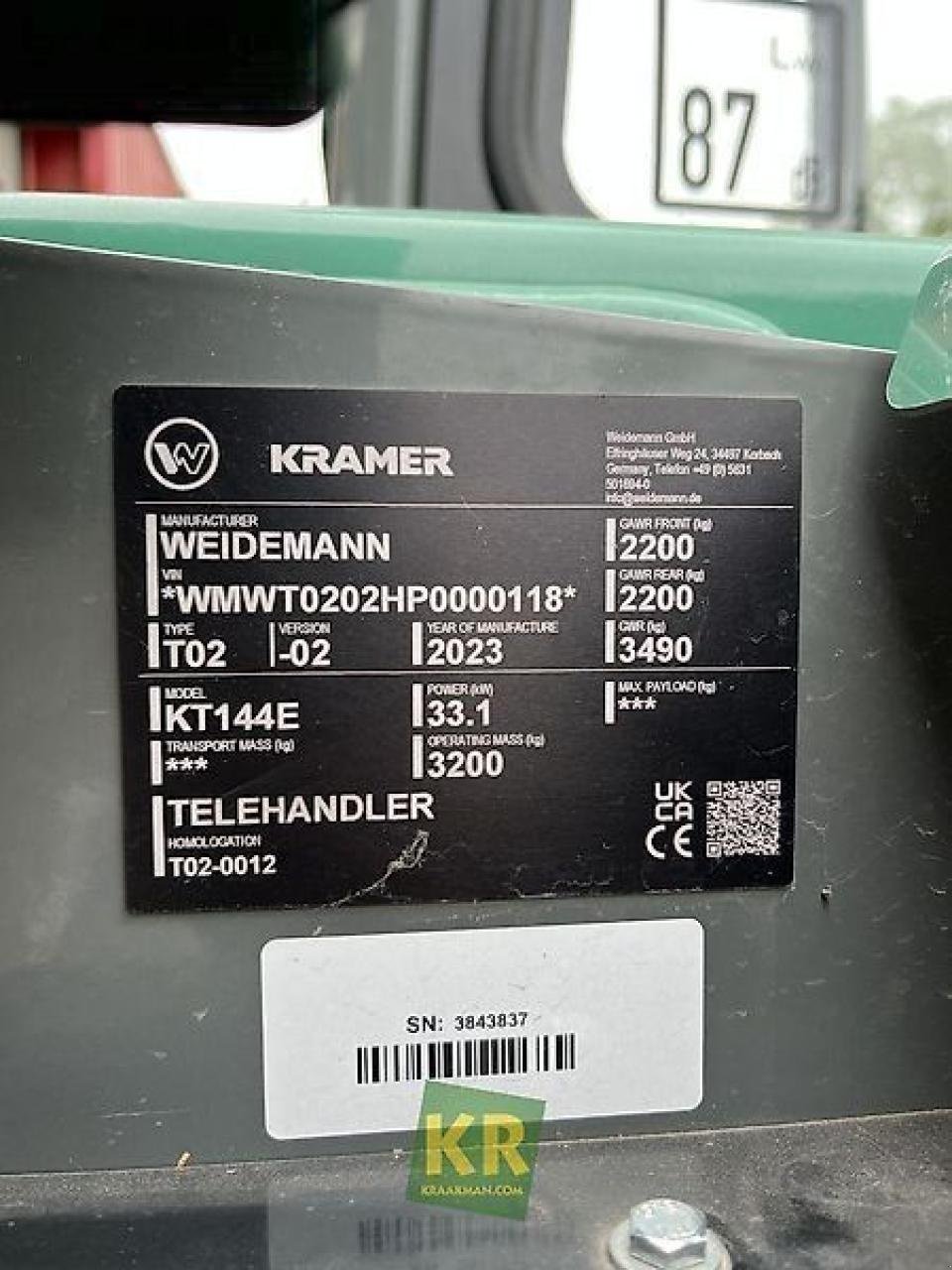 Teleskoplader typu Kramer overig #741191, Gebrauchtmaschine v STEENBERGEN (Obrázek 9)