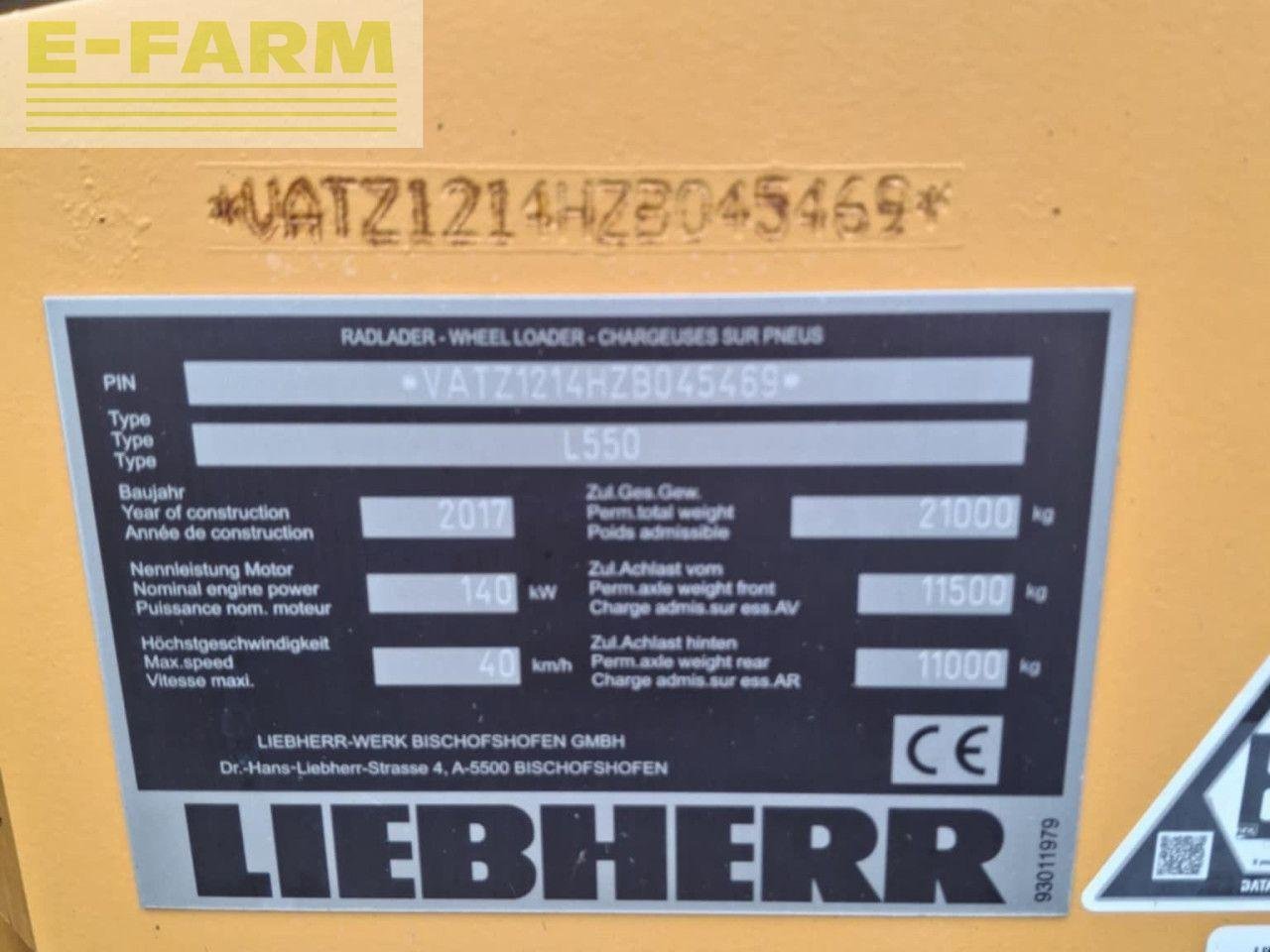Teleskoplader tip Liebherr 550 XPOWER, Gebrauchtmaschine in WARTON, CARNFORTH (Poză 4)