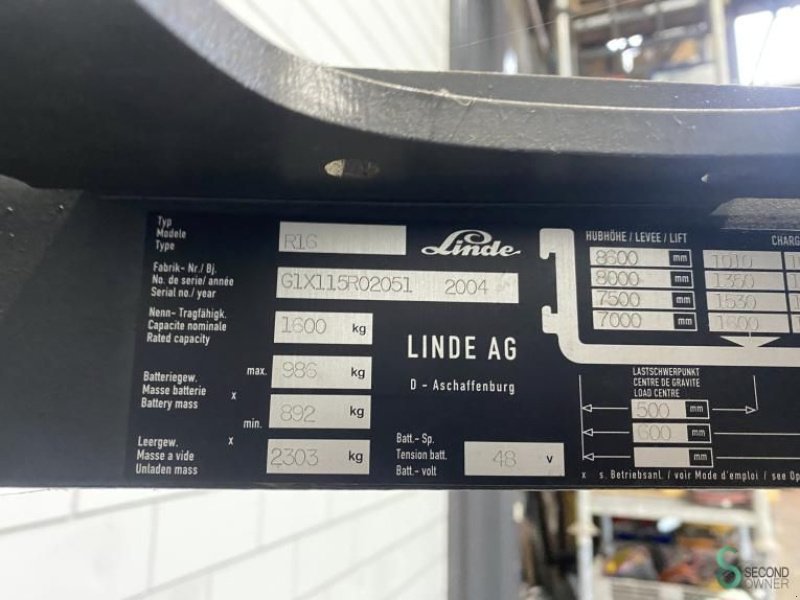 Teleskoplader typu Linde R16, Gebrauchtmaschine v Wijchen (Obrázek 10)