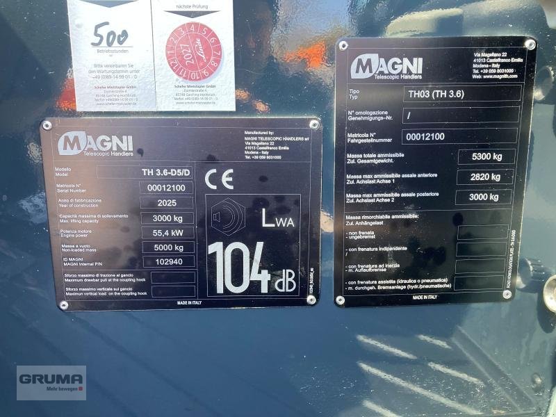 Teleskoplader van het type Magni TH 3.6, Gebrauchtmaschine in Friedberg-Derching (Foto 6)