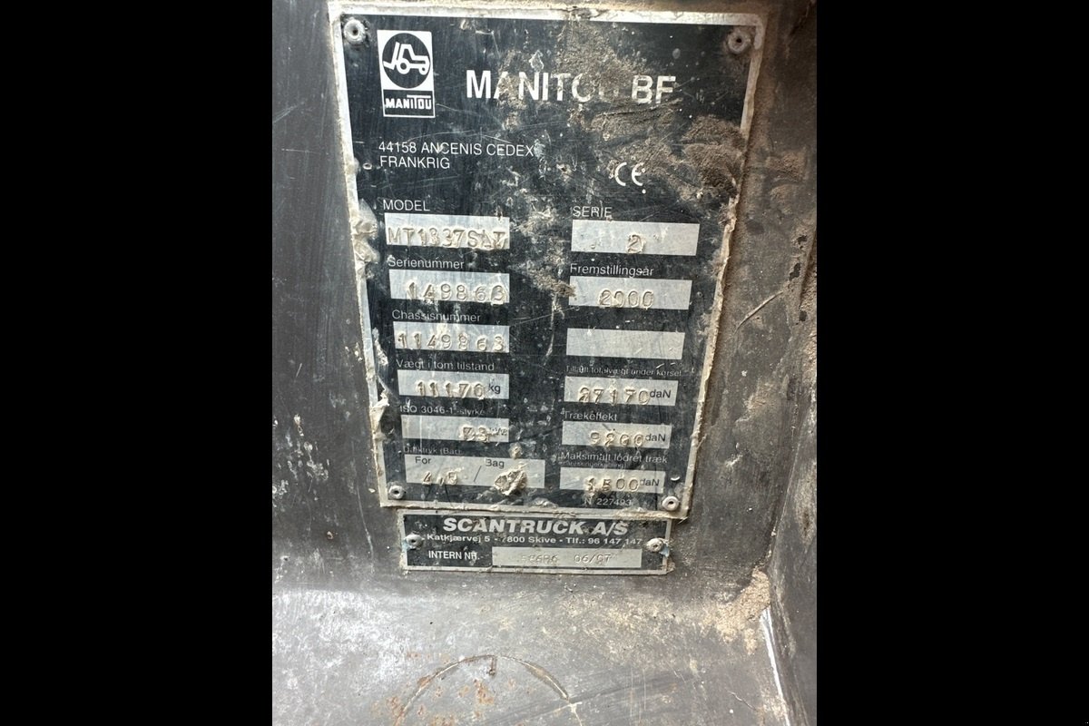 Teleskoplader typu Manitou 1337, Gebrauchtmaschine v Viborg (Obrázek 15)