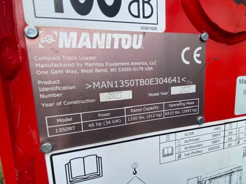 Teleskoplader a típus Manitou 1350RT, Gebrauchtmaschine ekkor: MIRECOURT (Kép 6)