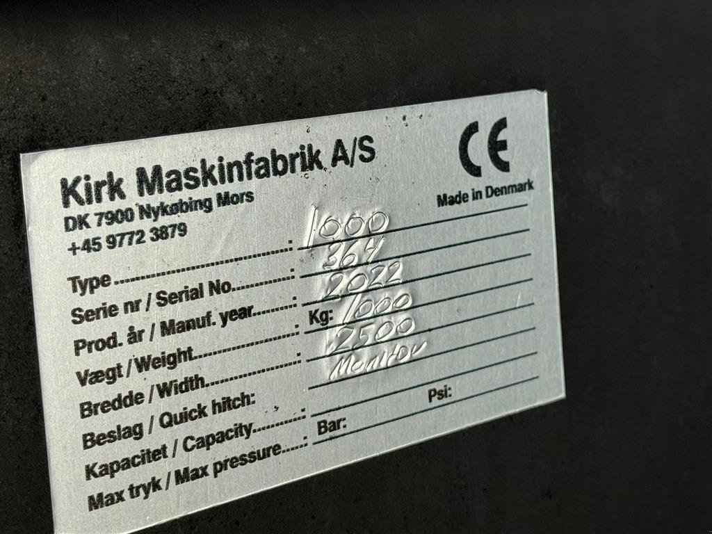 Teleskoplader типа Manitou 3,0 M3 volumenskov KIRK, Gebrauchtmaschine в Tønder (Фотография 4)