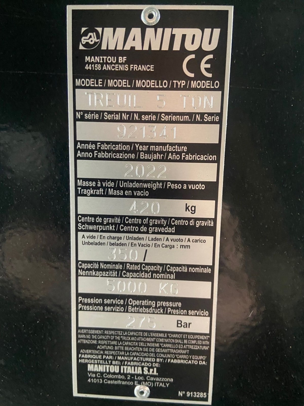 Teleskoplader of the type Manitou 5 tons lier, Neumaschine in Laren Gld (Picture 2)