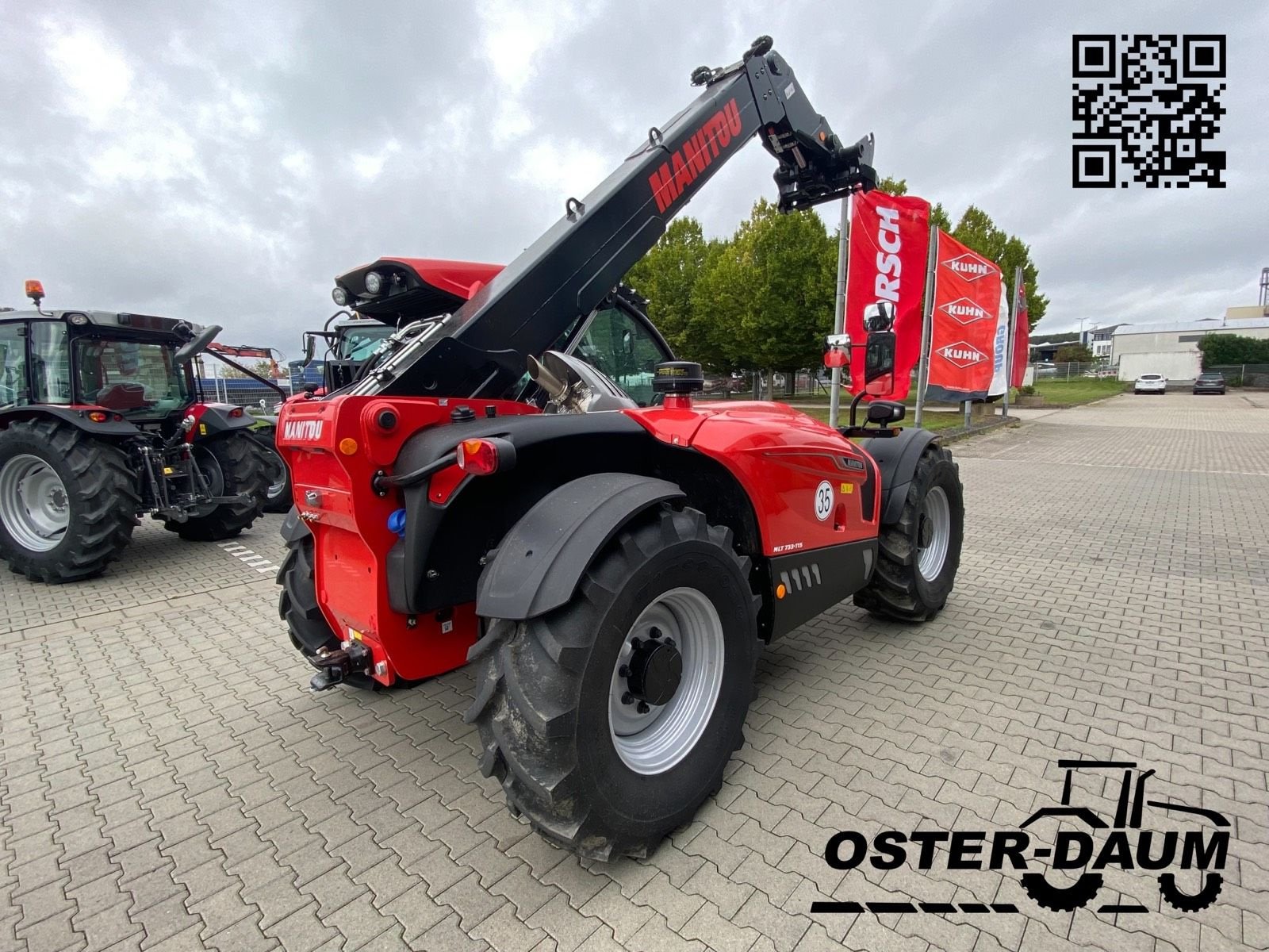 Teleskoplader del tipo Manitou 733, Neumaschine In Kaisersesch (Immagine 3)