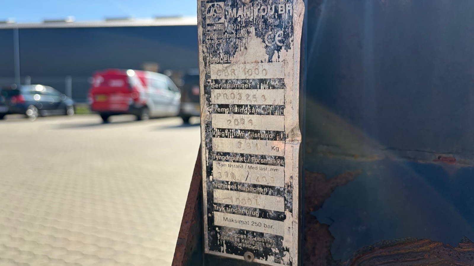 Teleskoplader del tipo Manitou CBR 1000, Gebrauchtmaschine en Rønnede (Imagen 8)