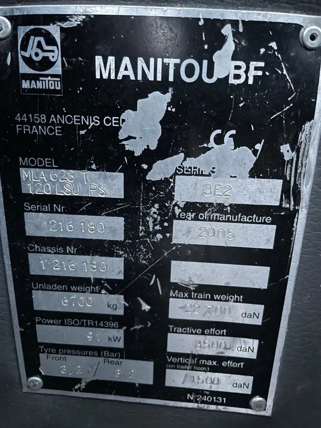 Teleskoplader του τύπου Manitou MLA 628 T Verreiker 120 LSU PS Telescoop Loader, Gebrauchtmaschine σε Lunteren (Φωτογραφία 9)