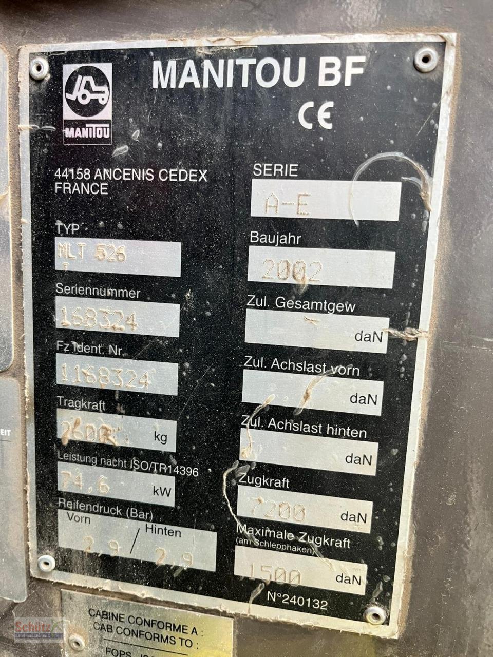 Teleskoplader des Typs Manitou MLT 526 Turbo, Serie A 24, Gebrauchtmaschine in Schierling (Bild 23)