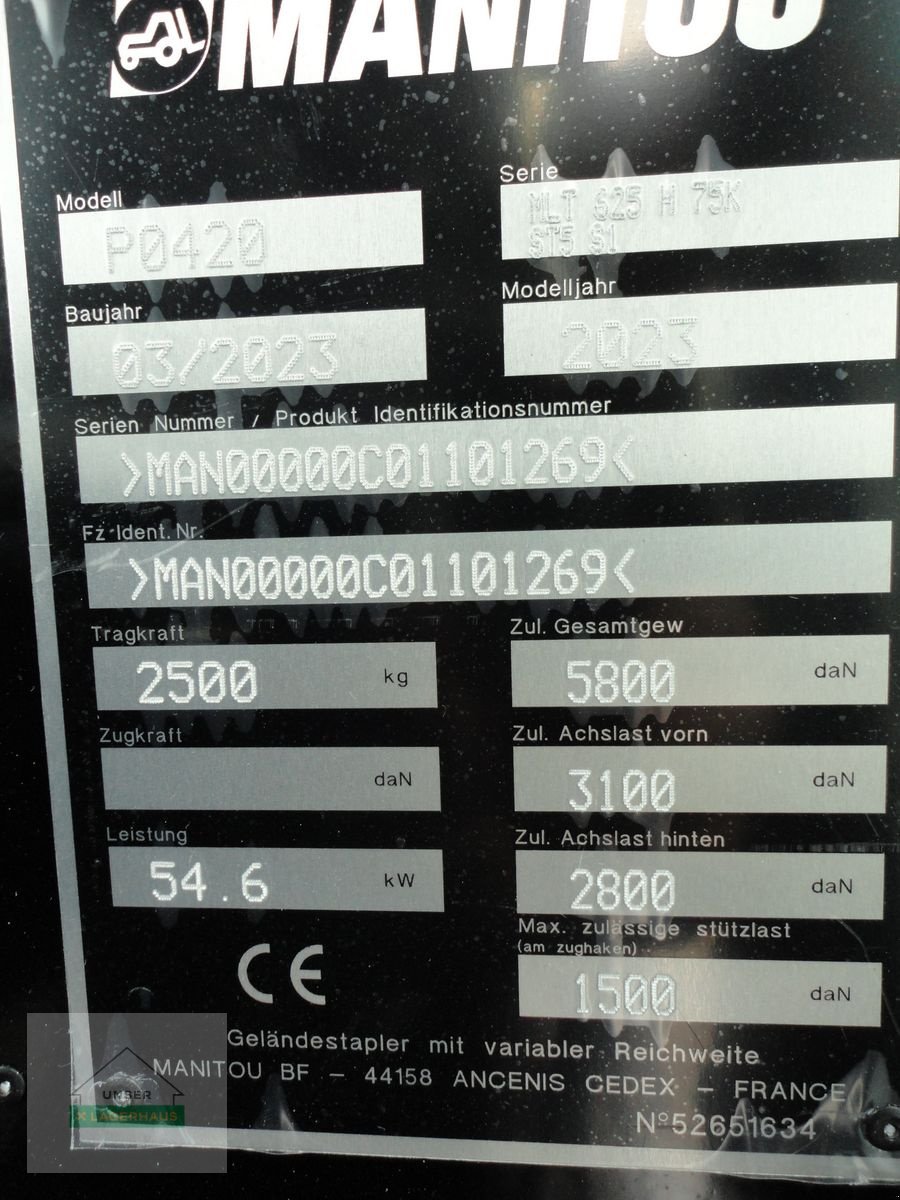 Teleskoplader of the type Manitou MLT 625, Neumaschine in Freistadt (Picture 5)