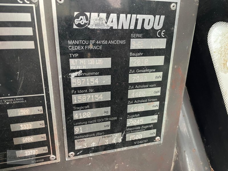 Teleskoplader tipa Manitou MLT 741 120 LSU, Gebrauchtmaschine u Prenzlau (Slika 9)