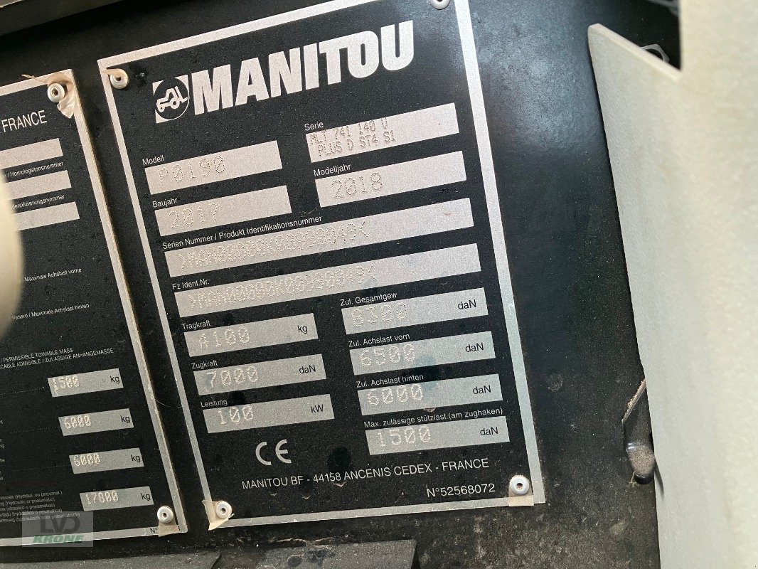 Teleskoplader of the type Manitou MLT 741-140 V+, Gebrauchtmaschine in Alt-Mölln (Picture 10)