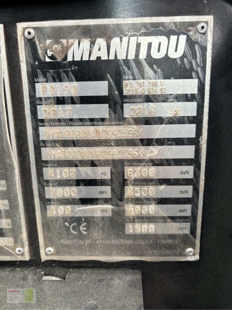 Teleskoplader del tipo Manitou MLT 741, Gebrauchtmaschine In Risum-Lindholm (Immagine 3)