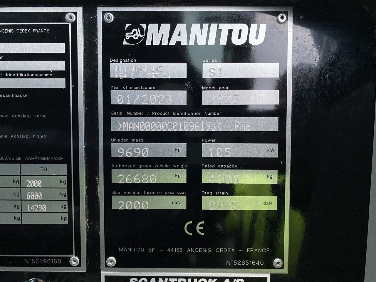 Teleskoplader vrste Manitou MLT1041-145PS+ L ELITE ST5, Gebrauchtmaschine v Skive (Slika 13)