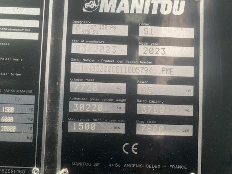 Teleskoplader del tipo Manitou MLT737-130PS Premium, Gebrauchtmaschine en MIRECOURT (Imagen 6)