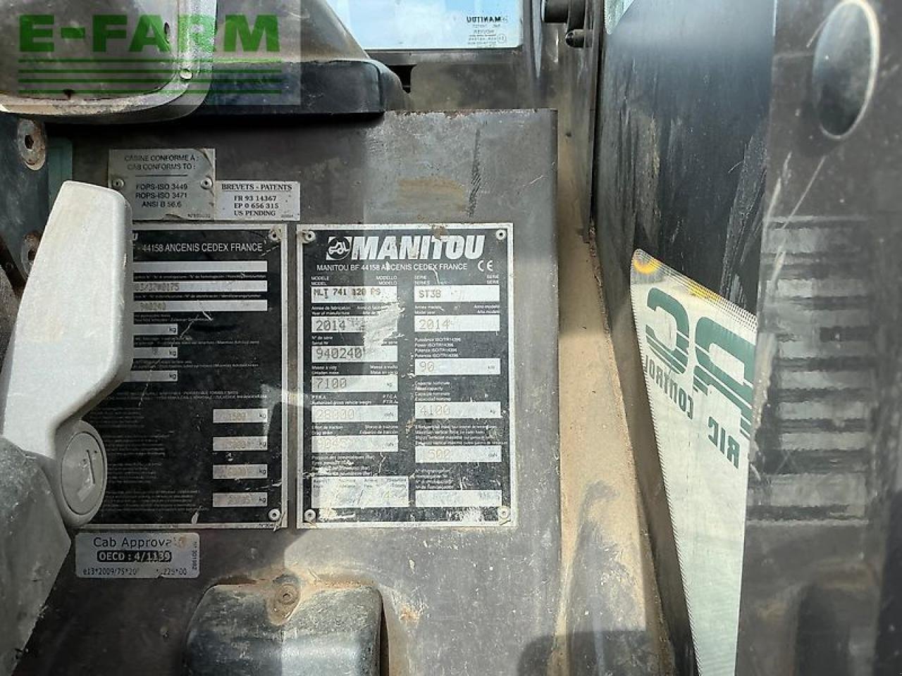 Teleskoplader a típus Manitou mlt741-120.ps telehandler (st26689), Gebrauchtmaschine ekkor: SHAFTESBURY (Kép 17)