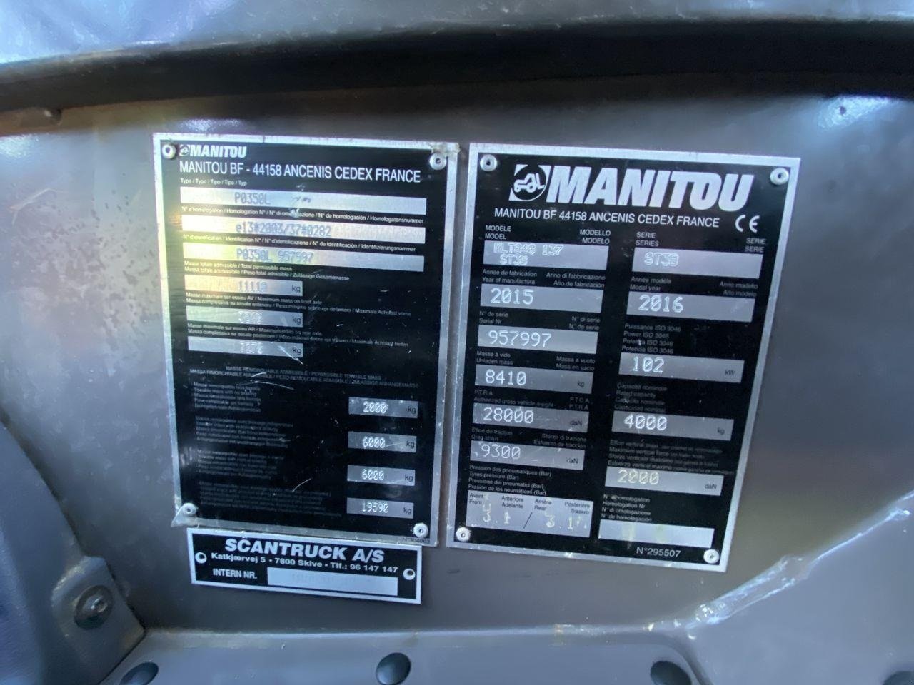 Teleskoplader του τύπου Manitou MLT840-137PS ELITE, Gebrauchtmaschine σε Skive (Φωτογραφία 11)