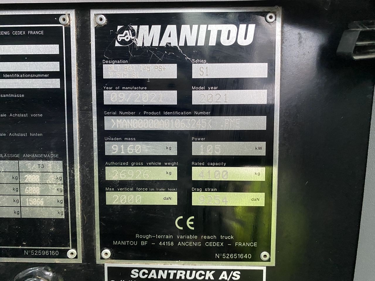 Teleskoplader typu Manitou MLT841-145PS+ ELITE ST5, Gebrauchtmaschine v Skive (Obrázek 13)