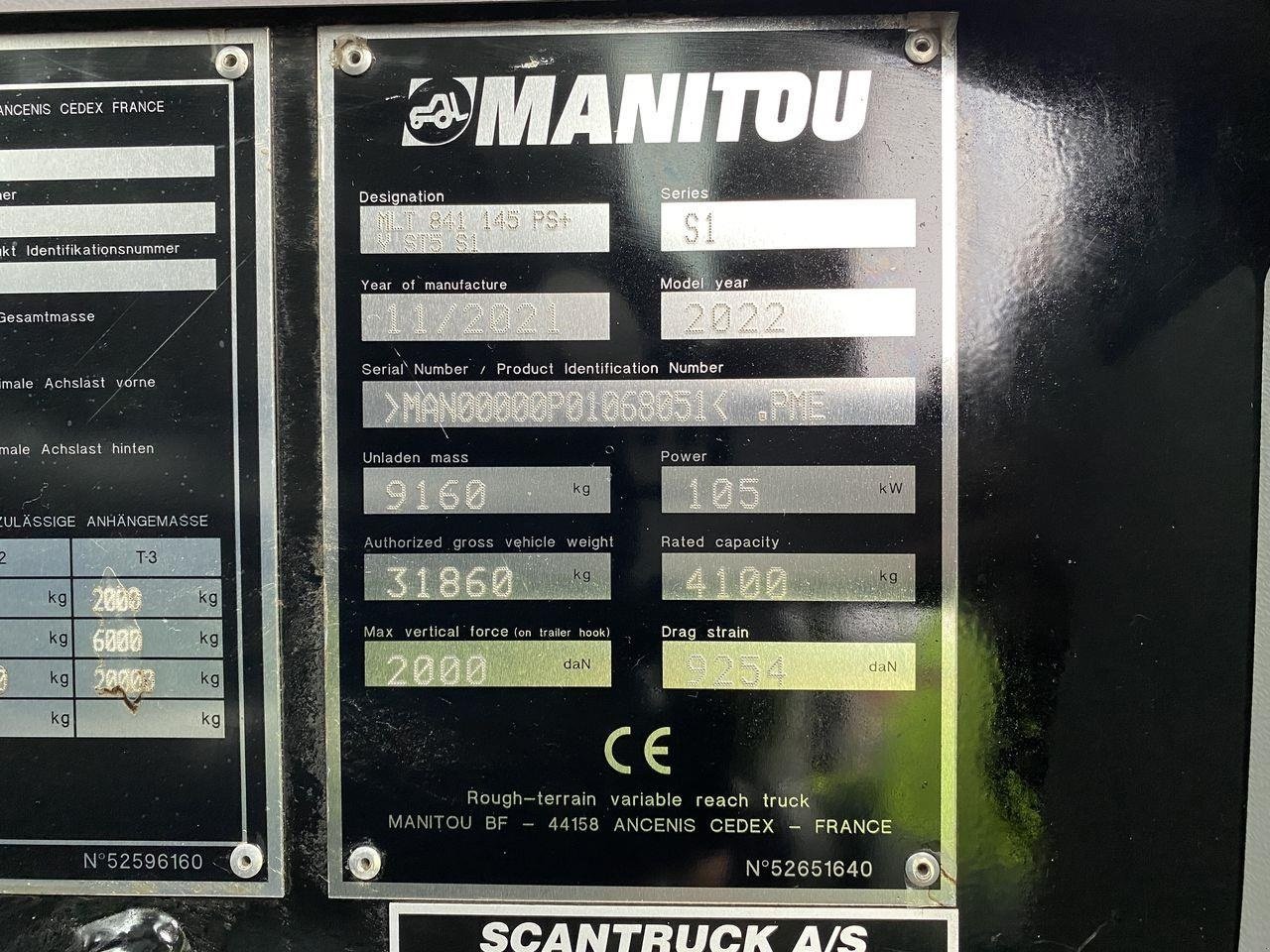 Teleskoplader tipa Manitou MLT841-145PS+ ELITE ST5, Gebrauchtmaschine u Skive (Slika 14)