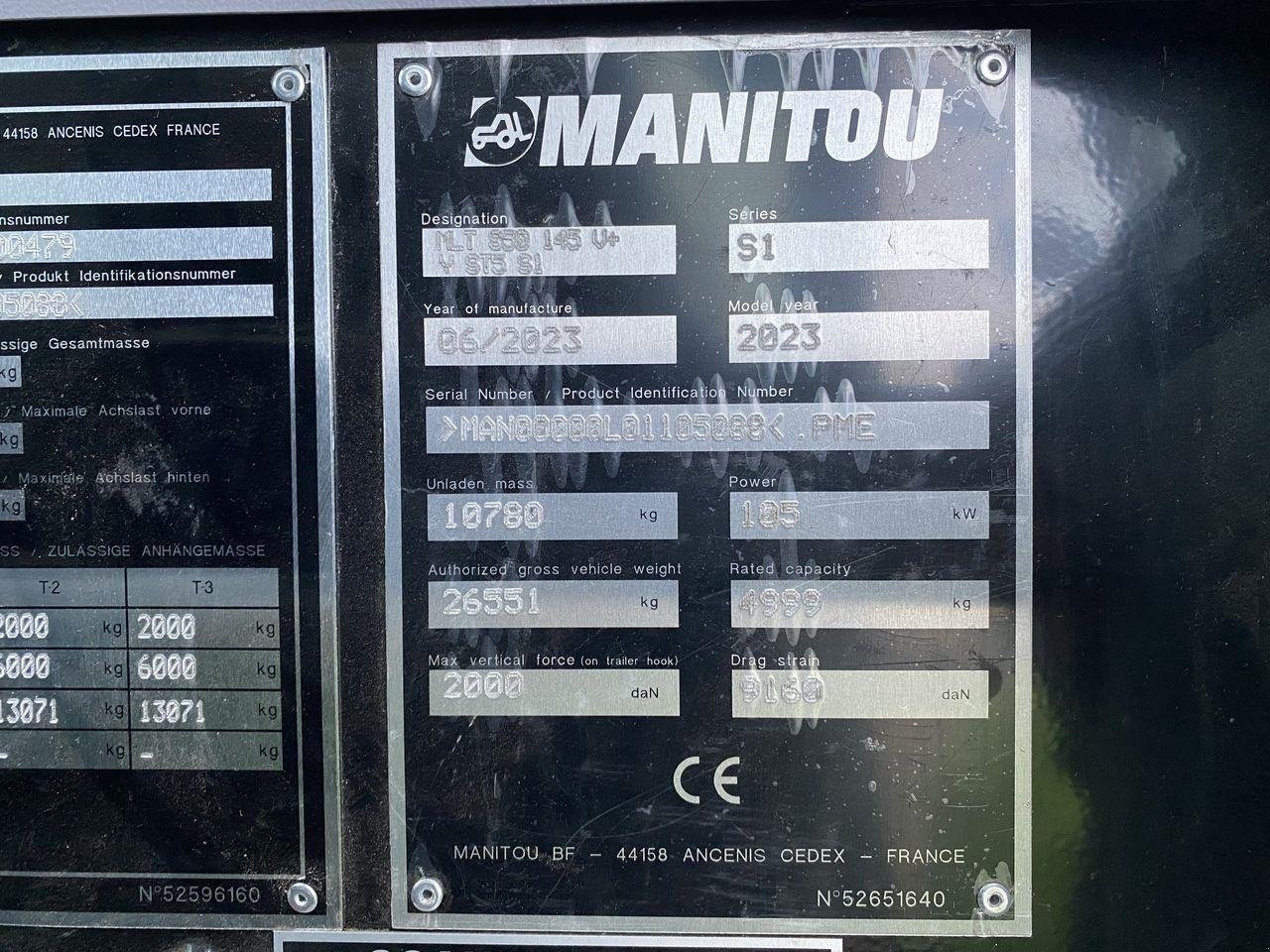 Teleskoplader typu Manitou MLT850-145V+ ELITE ST5, Gebrauchtmaschine v Skive (Obrázek 12)