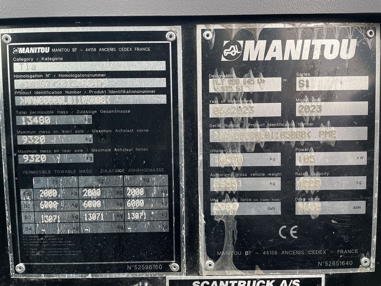 Teleskoplader типа Manitou MLT850-145V+ ELITE ST5, Gebrauchtmaschine в Skive (Фотография 11)