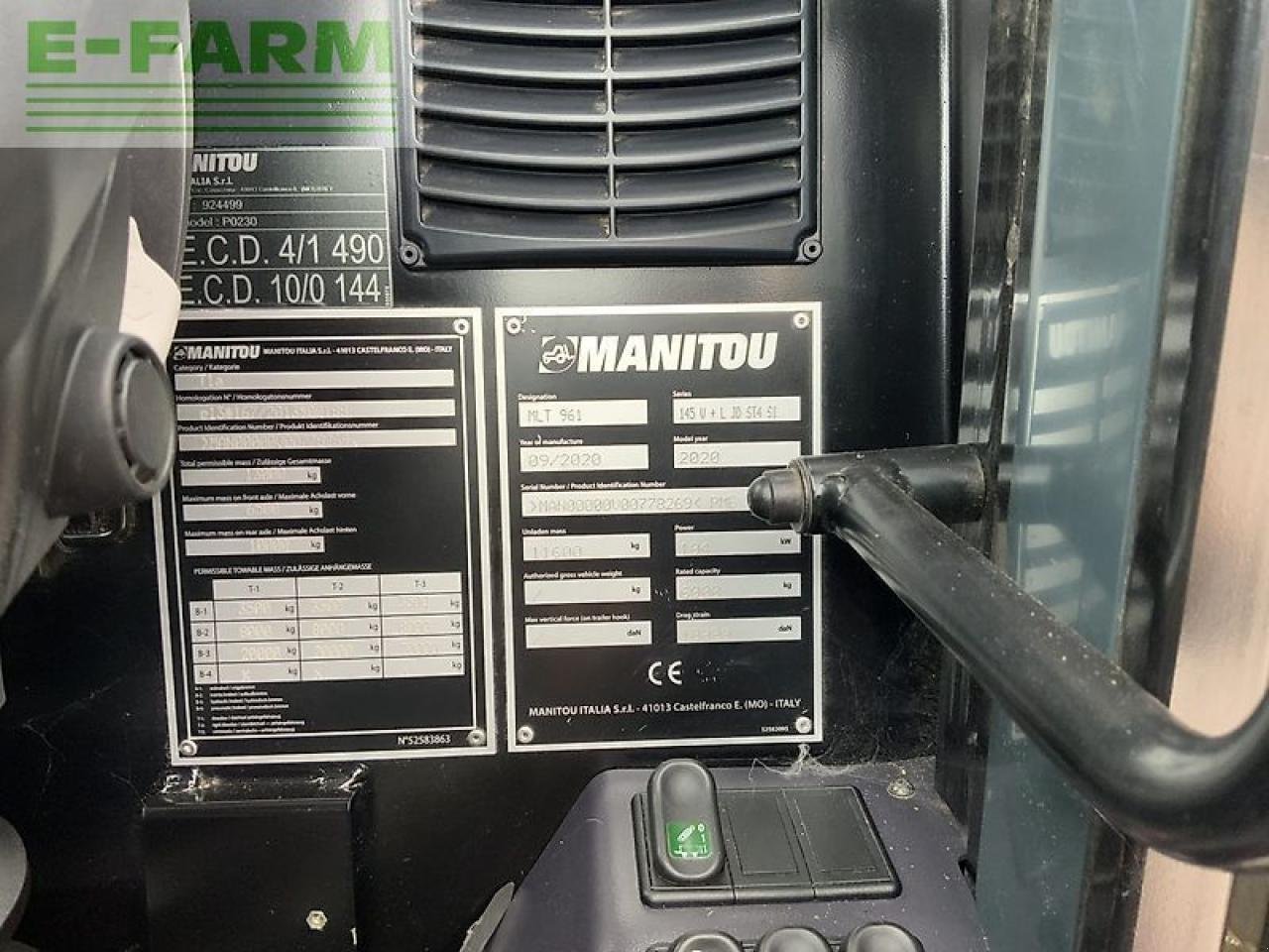 Teleskoplader типа Manitou mlt961-145 v+l elite telehandler (st21724), Gebrauchtmaschine в SHAFTESBURY (Фотография 19)