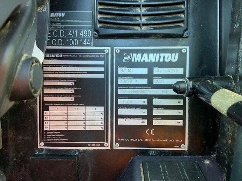 Teleskoplader του τύπου Manitou MLT961-145, Gebrauchtmaschine σε Kaunas (Φωτογραφία 14)