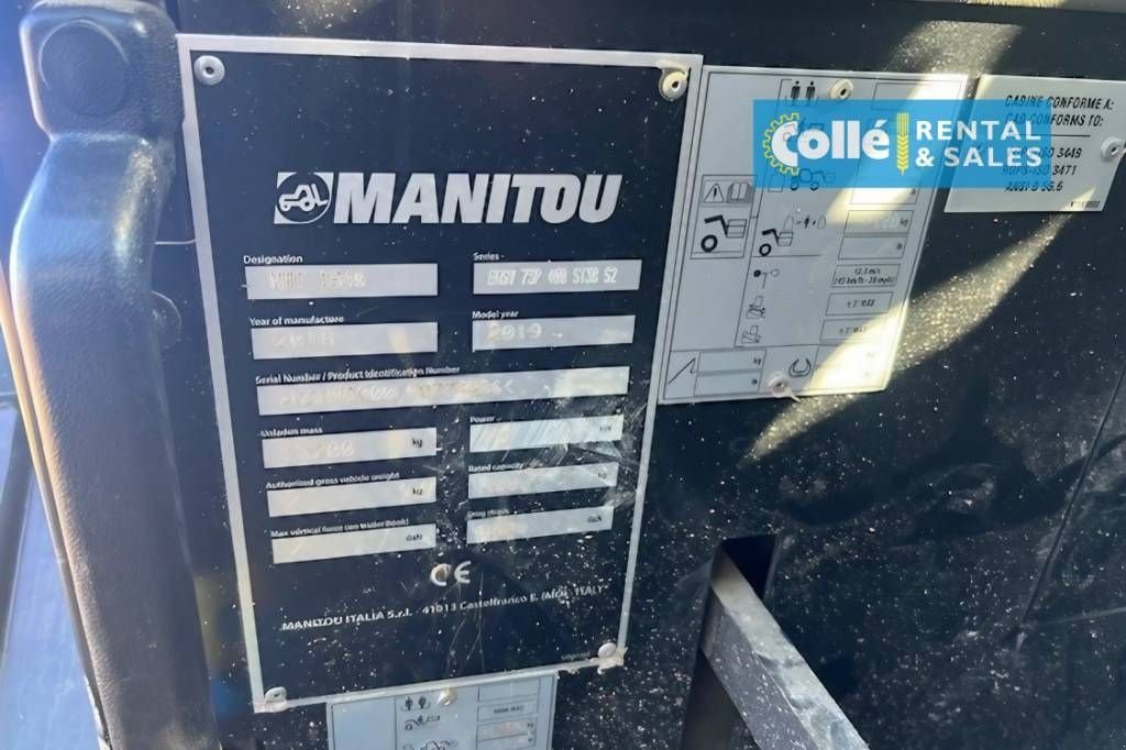 Teleskoplader typu Manitou MRT 1840 2018, Gebrauchtmaschine v Sittard (Obrázek 10)