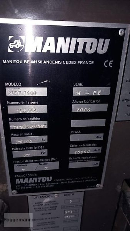 Teleskoplader del tipo Manitou MRT 2150, Gebrauchtmaschine In Bad Iburg - Sentrup (Immagine 20)