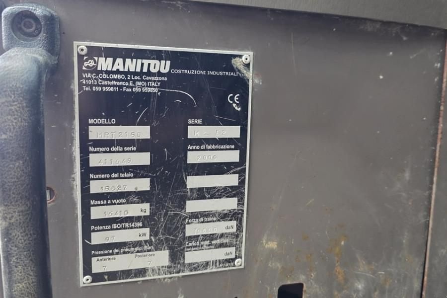 Teleskoplader del tipo Manitou MRT2150 As-Is, Diesel, 4x4x4, 21m Lifitng Height,, Gebrauchtmaschine In Groenlo (Immagine 7)