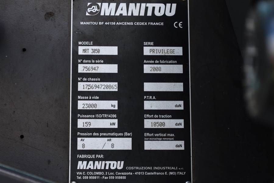 Teleskoplader des Typs Manitou MRT3050 PRIVILEGE Diesel, 4x4 Drive And 4-Wheel St, Gebrauchtmaschine in Groenlo (Bild 7)