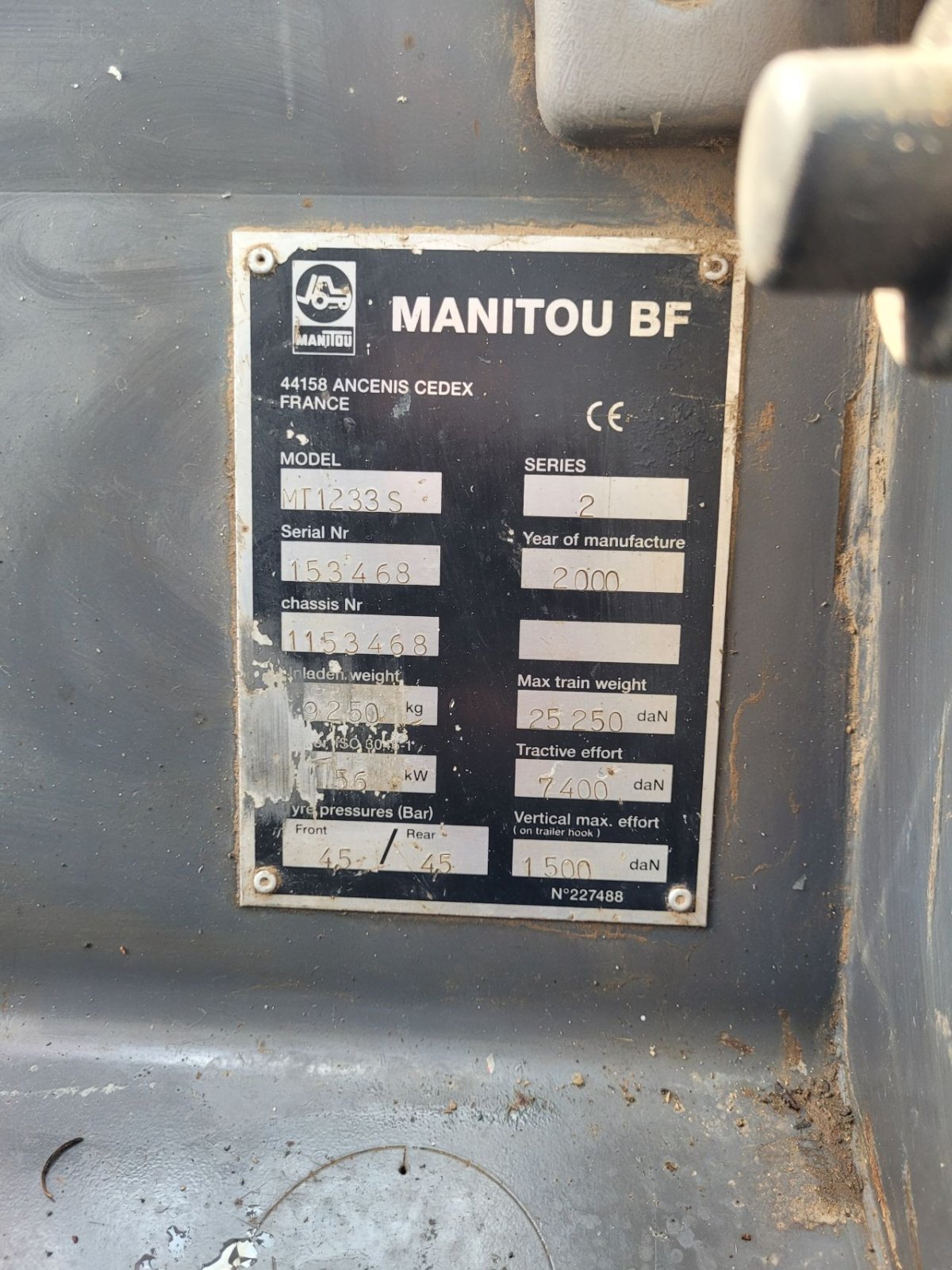 Teleskoplader za tip Manitou MT 1233 S, Gebrauchtmaschine u Werkendam (Slika 9)